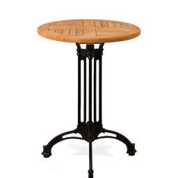 Mesa Velador 3 Patas Aluminio Negro Terraza Serie Adiast