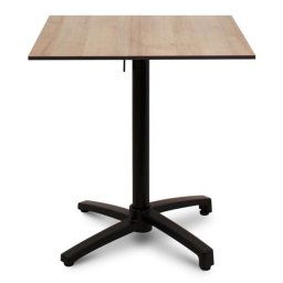 Mesa Velador Abatible Aluminio Negra Serie Adiast