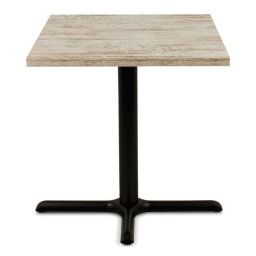 Mesa Velador Pata Aluminio Grande Negra Serie Adiast