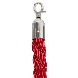 Cordón trenzado rojo para postes separadores