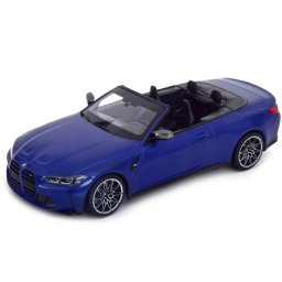 BMW M4 Cabriolet (G83) 2021 Blue Metallic - Minichamps Escala 1:18 (155021030)