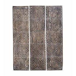 Panel Decoracion Tallado Figuras Geometricas Orientales Arensast