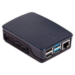 Raspberry Carcasa Oficial para Raspberry Pi 4 Negra/Gris