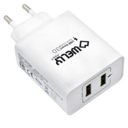 Welly Enjoy It WY11101 Cargador Dos Puertos USB Blanco