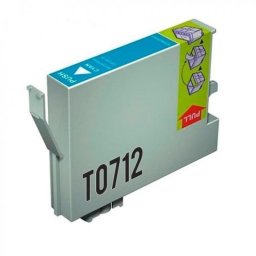 Inkpro Cartucho de Tinta Compatible con Epson T0712 Cian