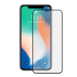 Ksix Cristal Templado 9H Extreme 2.5D Borde Negro para iPhone 11 Pro