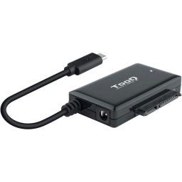 TooQ TQHDA-02C Adaptador para Discos Duros 2.5"/3.5" SATA a USB-C 3.0 con Alimentador