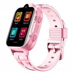 DCU Tecnologic Reloj Smartwatch para Niños con Vídeollamadas 4G y Localización Rosa