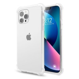 PcCom Essential Funda Antishock Transparente para iPhone 13 Pro