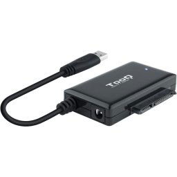 TooQ TQHDA-01A Adaptador para Discos Duros 2.5"/3.5" SATA a USB 3.0 con Alimentador
