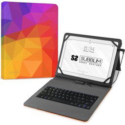 Subblim Keytab Funda Universal con Teclado Triángulos para Tablet 11.1