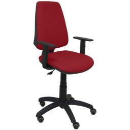 Piqueras y Crespo Elche CP Bali Silla de Oficina Brazos Regulables Ruedas Parquet Granate