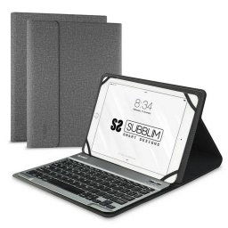 Subblim Keytab Pro Bluetooth Funda con Teclado Gris para Tablets 9.6"/10.8