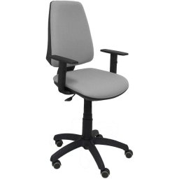 Piqueras y Crespo Elche CP Bali Silla de Oficina Brazos Regulables Ruedas Parquet Gris Claro