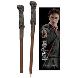 Noble Collection Bolígrafo/Varita + Marcapáginas Harry Potter