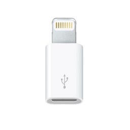 3Go Adaptador Micro USB Hembra a Lightning Blanco