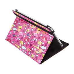 SilverHT Funda Universal Estampada Cool Ice Pop Roja para Tablet 9"-10.1
