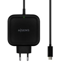 Aisens ASCH-1PD65WL-BK Cargador de Pared 1x USB Tipo-C 65W Negro