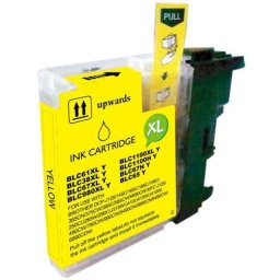 Inkpro Cartucho de Tinta Compatible con Brother LC980XL/1100XL Amarillo
