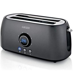 Tostador Haeger Future Plus TO-14D.013A 2 Ranuras 1400 W 6 Niveles Negro