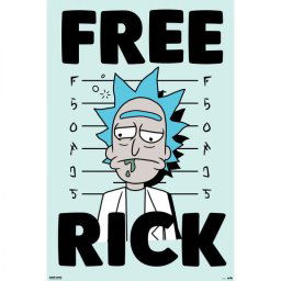 Erik Maxi Póster Rick And Morty Free Rick 91.5x61cm