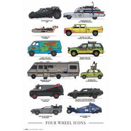 Erik Maxi Póster Four Wheels Icons 91.5x61cm