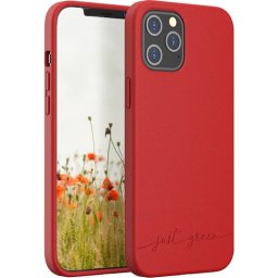 Just Green Carcasa Roja Biodegradable para iPhone 12 Pro Max