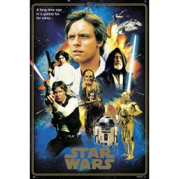 Erik Maxi Póster Star Wars 40 Aniversario Héroes 91.5x61cm