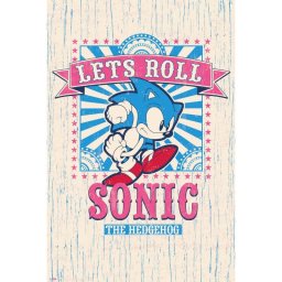 Erik Maxi Póster Sonic Lets Roll 91.5x61 cm