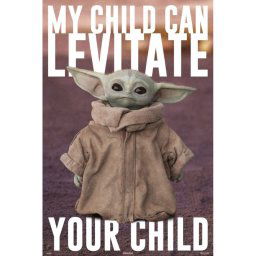 Erik Maxi Póster Star Wars The Mandalorian Baby Yoda 91.5x61cm
