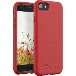 Just Green Carcasa Roja Biodegradable para iPhone 6/6S/7/8/SE2020