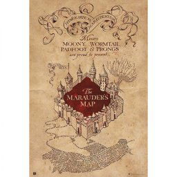 Erik Maxi Póster Harry Potter El Mapa del Merodeador 91.5x61cm