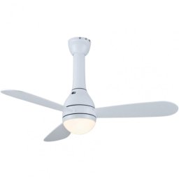 Fm Calefacción VT-105 SOFT Ventilador de Techo con Luz y Mando 50W Blanco