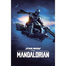 Erik Maxi Póster Star Wars The Mandalorian Speeder Bike 2 91.5x61 cm