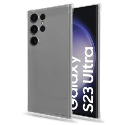 PcCom Essential Funda Antishock Transparente Samsung Galaxy S23 Ultra