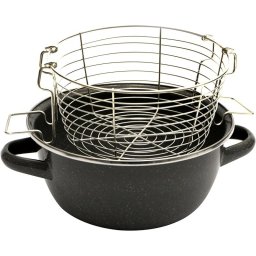 Magefesa Parma Salten Freidora Recubrimiento Esmaltado con Cestillo 24cm