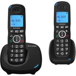Alcatel XL535 Duo Pack 2 Teléfonos Inalámbricos DECT Negros