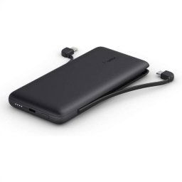 Belkin BoostCharge Plus Powerbank USB-C 10000 mAh con Cables Integrados Negra