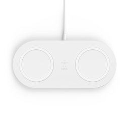 Belkin Boostcharge Base de Carga Dual Inalámbrica Blanca