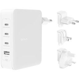 Belkin BoostCharge Pro Cargador de Pared GaN con 4 Puertos PD 140W con 3 Puertos USB-C