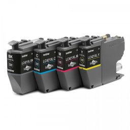 Pack 4 Cartuchos de Tinta Original Broher LC421XLVAL Negro/Cian/Magenta/Amarillo