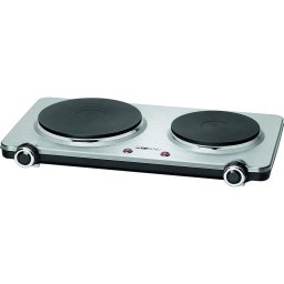 Clatronic DKP 3668 E Placa Eléctrica Doble 2500W Acero Inoxidable