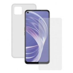 Contact Pack Funda Transparente + Protector Cristal Templado para Oppo A73