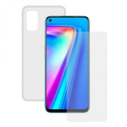 Contact Pack Funda Transparente + Protector Cristal Templado para Realme 7 Pro