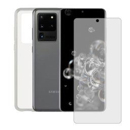 Contact Pack Funda TPU Transparente + Protector Cristal Templado para Samsung Galaxy S20 Ultra