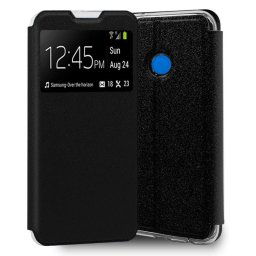 Cool Funda Flip Cover Liso Negro para Xiaomi Redmi 9C