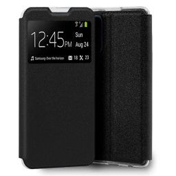 Cool Funda Flip Cover Liso Negro para Realme 8 5G