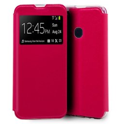 Cool Funda Flip Cover Liso Rosa para Samsung M215 Galaxy M21