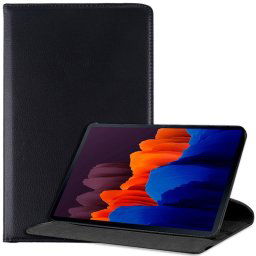 Cool Funda Libro Liso Negro para Samsung Galaxy Tab S7 Plus 12.4