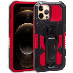 Cool Funda Hard Clip Roja para iPhone 12 Pro Max